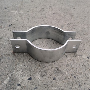 现货热镀锌加厚电线杆抱箍加强50*5双c型管卡扁铁圆管路灯杆卡箍