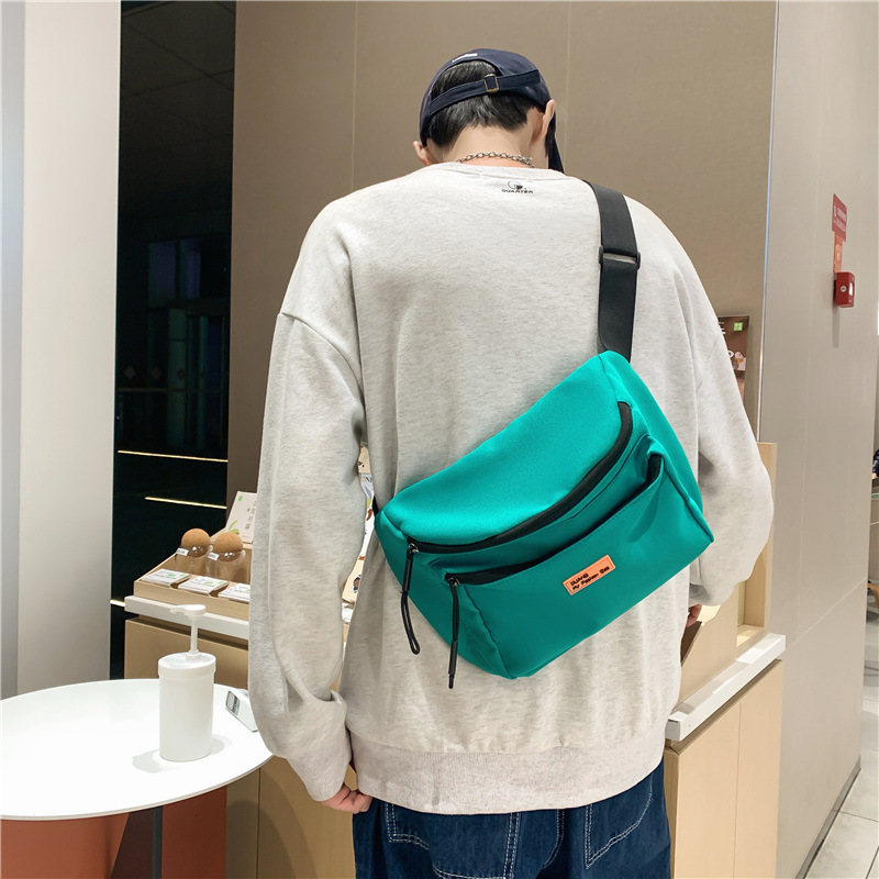 New Shoulder Bag Male Trendy Brand Crossbody Bag Student Backpack Sports Shoulder Bag Ins Trendy Small Bag Chest Bag Waist Bag