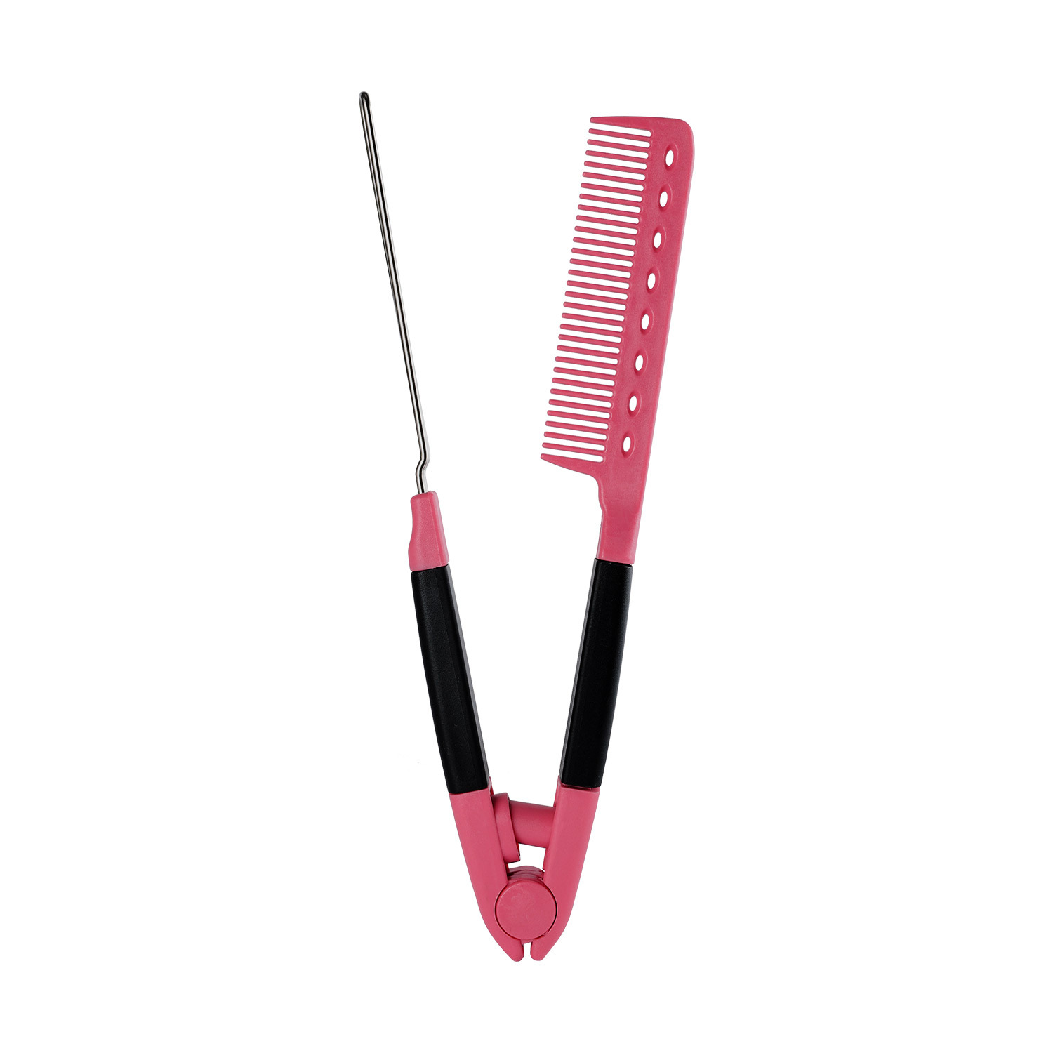 Spot Hairdressing V-Shaped Straight Hair Styling Comb Hair Care Does Not Hurt Hair Salon Comb Hair Comb Carbon Fiber Clamp Comb Wholesale