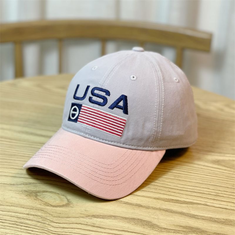 2023 New Fashion Brand Outdoor Embroidered Baseball Cap Summer Trend Sun Hat Men's and Women's Color Matching Peaked Cap Generation Hair