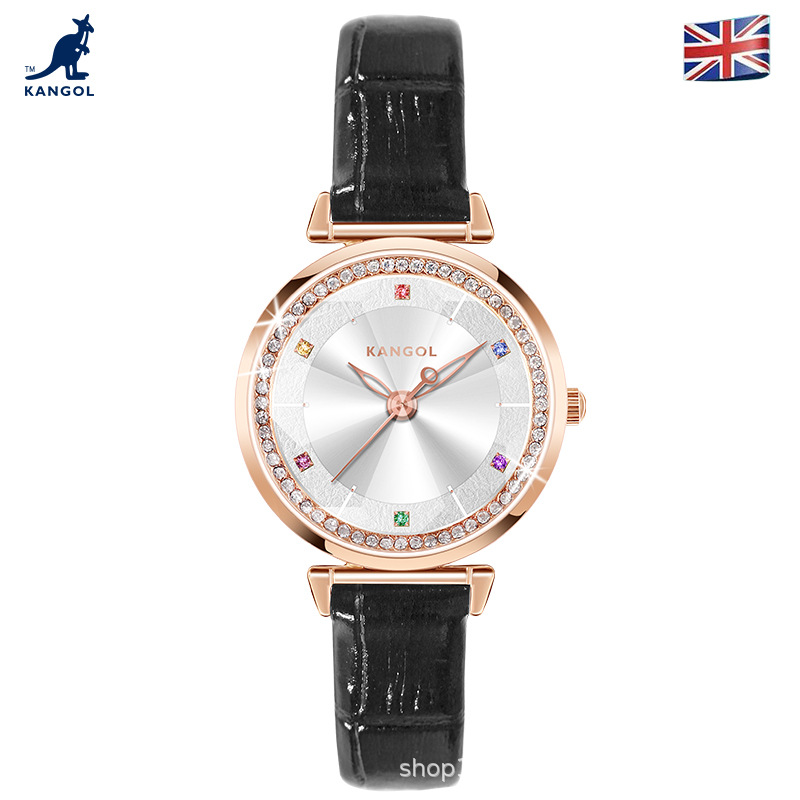 英国品牌坎戈尔袋鼠kangol全自动石英表女士手表学生防水-k608
