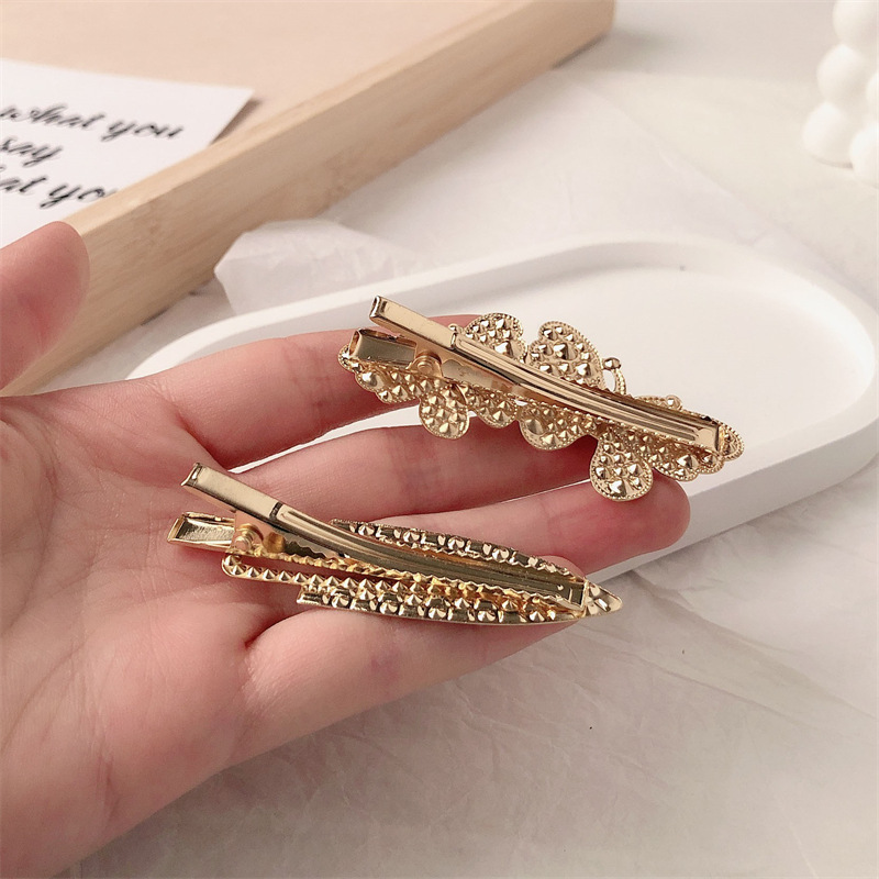 High-Grade Rhinestone Butterfly Seamless Barrettes New Internet Hot Girlish Bang Clip Forehead Hairpin Side Cropped Hair Clip Barrettes