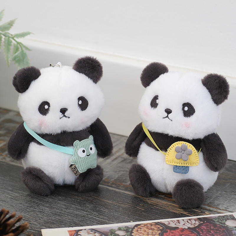 Genuine Panda Flower Doll Pendant Internet Celebrity Panda Doll Plush Toy Pillow Cute Dolls for Clawing