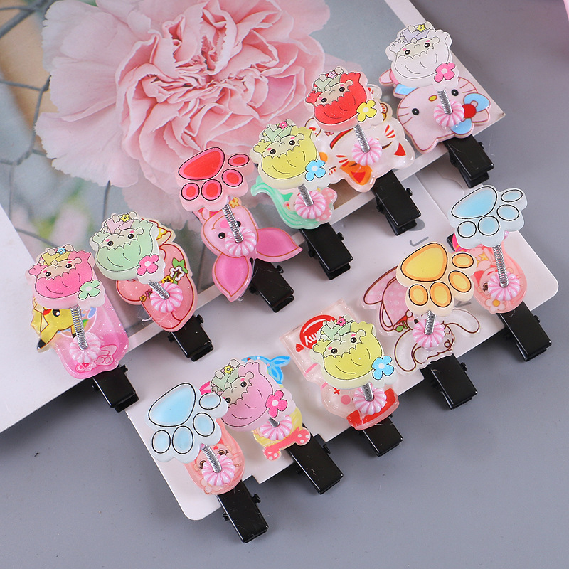 儿童发夹卡通可爱弹簧夹子宝宝顶夹发饰明星同款小孩幼儿园小礼品