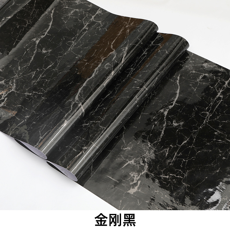 Kitchen Greaseproof Stickers Waterproof Marble Furniture Film Self-Adhesive Wallpaper Tile Stove Table Cabinet Protective Film