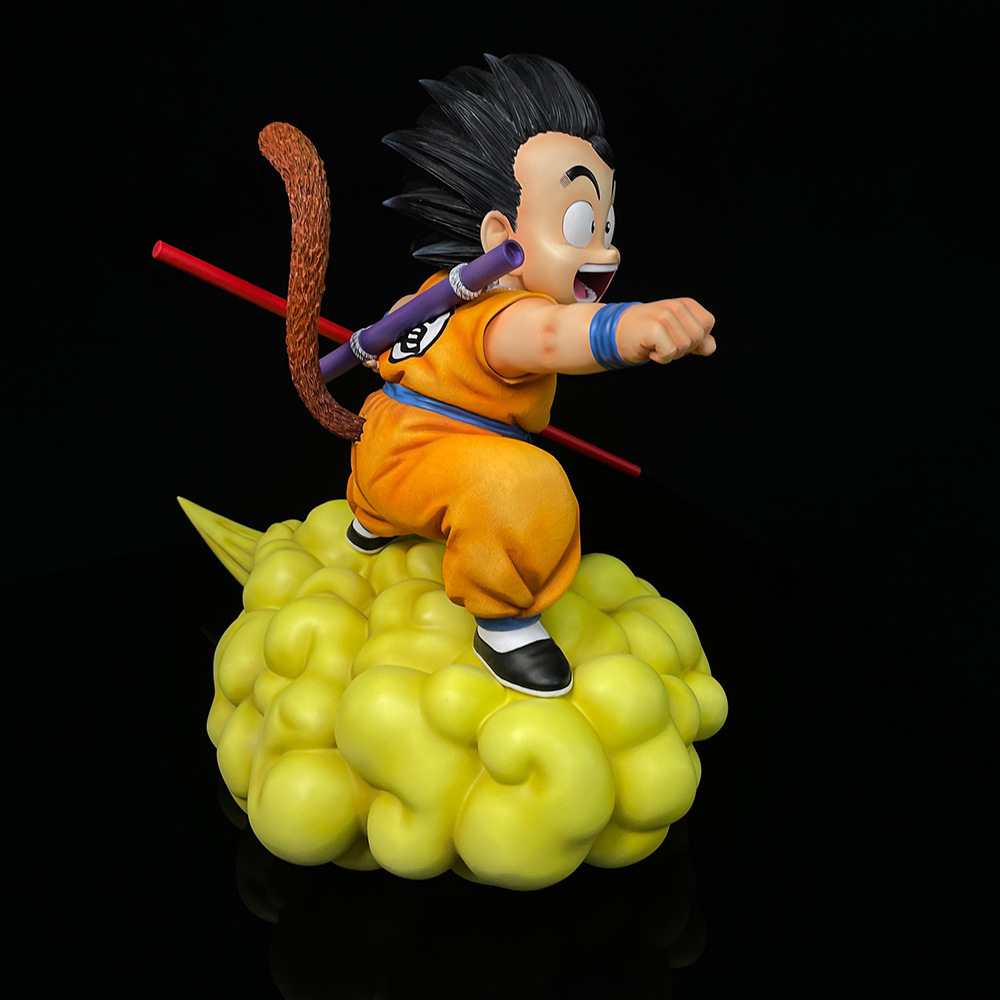 三雷gk 预售七龙珠元祖悟空1/3筋斗云小悟空gk模型手办雕像摆件
