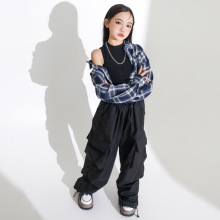 女童爵士舞服装帅气日系街舞演出服套装少儿嘻哈hiphop走秀舞台潮