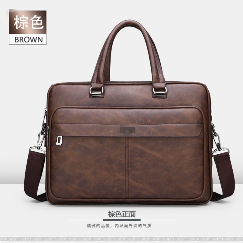 Cross-Border Men's Bag Shoulder Bag Men's Messenger Bag 2022 New Horizontal Computer Bag Business Commute Handbag Delivery