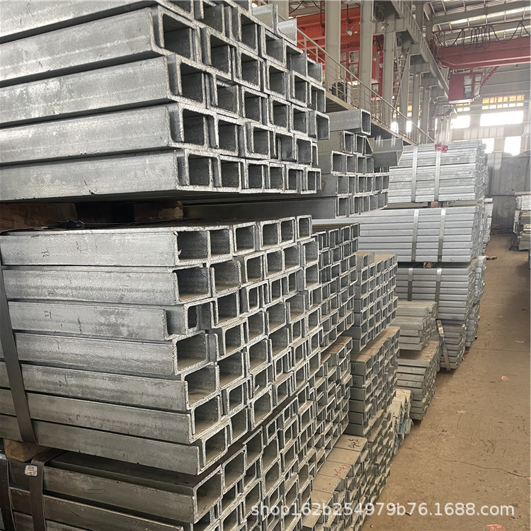 佛山钢材批发热轧槽钢建造机械用u型钢14号镀锌槽铁加工耐用