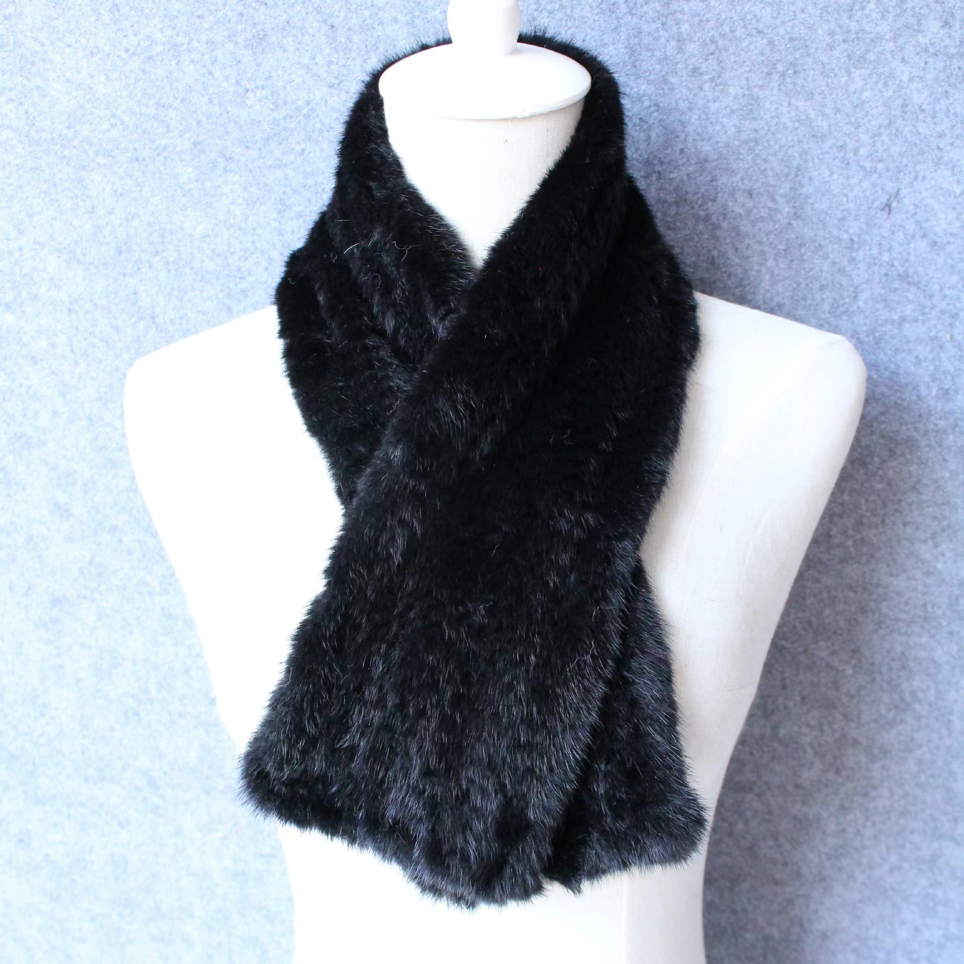 水貂毛围脖