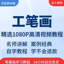 在线全套精通到国画技巧视频教程课程工笔画入门培训学习从