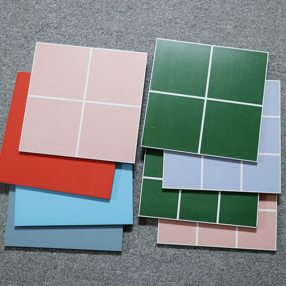 蓝色绿色地中海厨房墙面砖卫生间地砖防滑复古瓷砖300x300地爬墙-报价