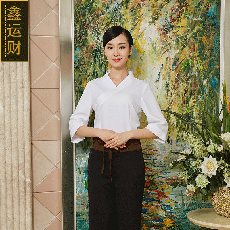 美容院采耳师时尚气质工作服桑拿足浴足疗店技师衣服套装女