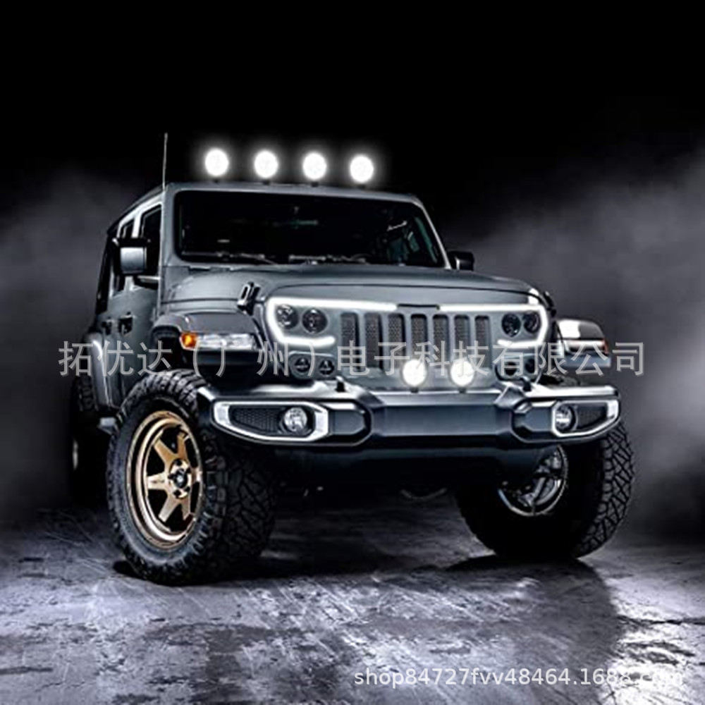 跨境 汽车led工作灯 3inch 9led 27w 圆形越野工程车辅助前照雾灯