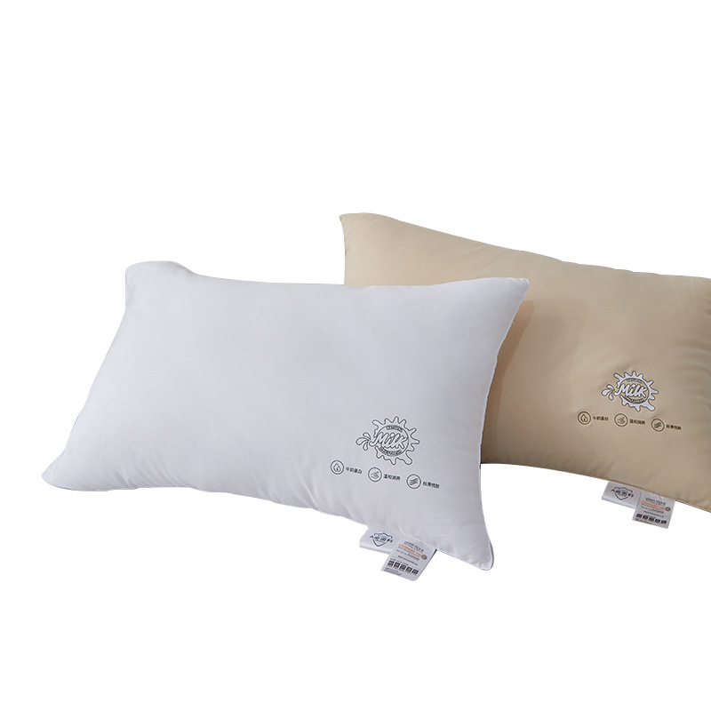 Cotton Milk Fiber Pillow Core Hotel Single Pure Cotton Feather Silk Cotton Shu Pillow