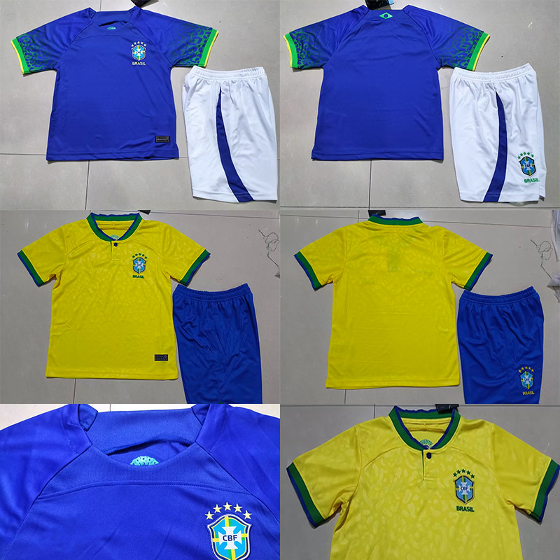 2223巴西主场世界杯套装球迷版球衣10号内马尔足球服团购队服足