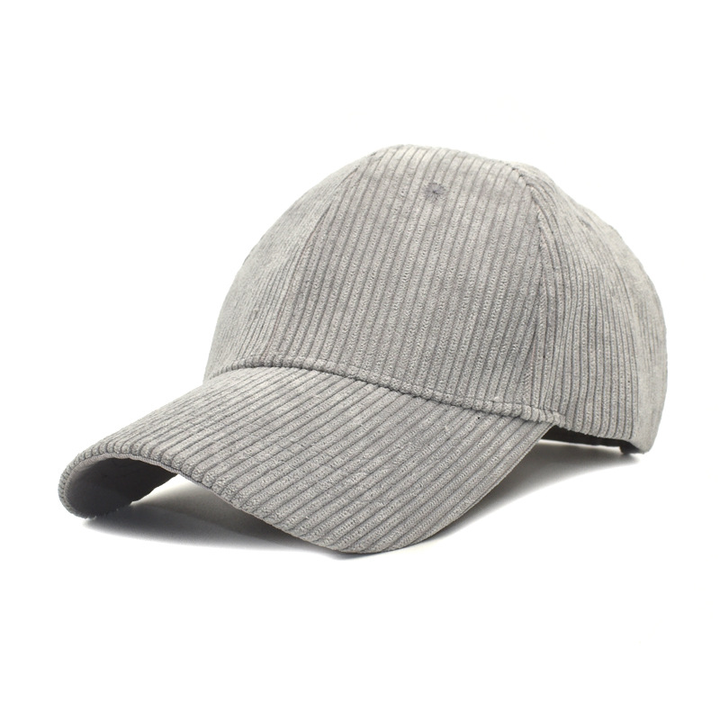 Foreign Trade New Hat Female Korean Fashion Couple Corduroy Peaked Cap Japanese Spring and Autumn Baseball Cap Male