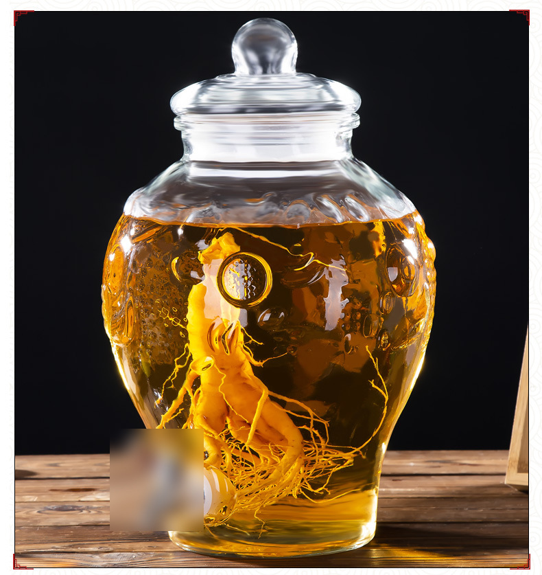 家用泡酒玻璃瓶带龙头玻璃泡酒瓶密封加厚泡酒坛子药酒瓶批发
