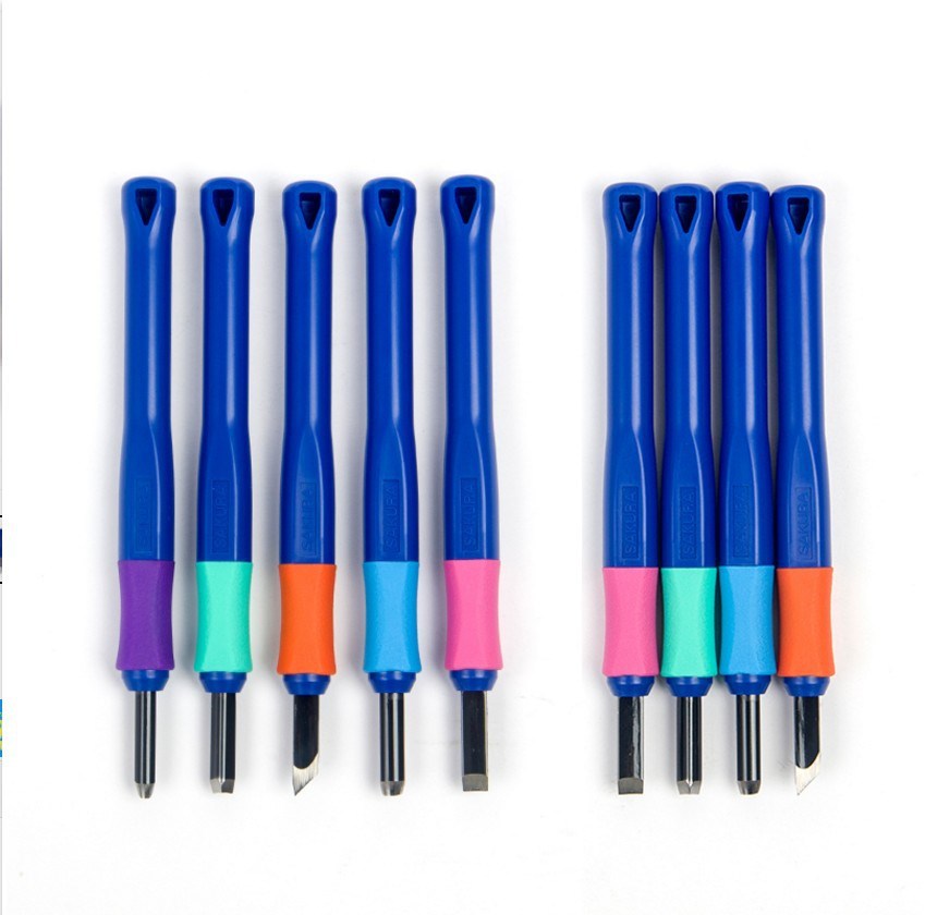 日本樱花件套刀刻刀 工具5套装版画刻刀刀片木刻雕刻件套手工