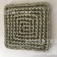 水草绳宠物垫编织地垫方形三角形长方形植物编织网垫蜥蜴垫宠物垫