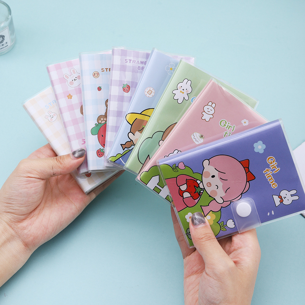 新款卡通可爱胶套本迷你少女心小本子学生笔记本口袋记事手账本子