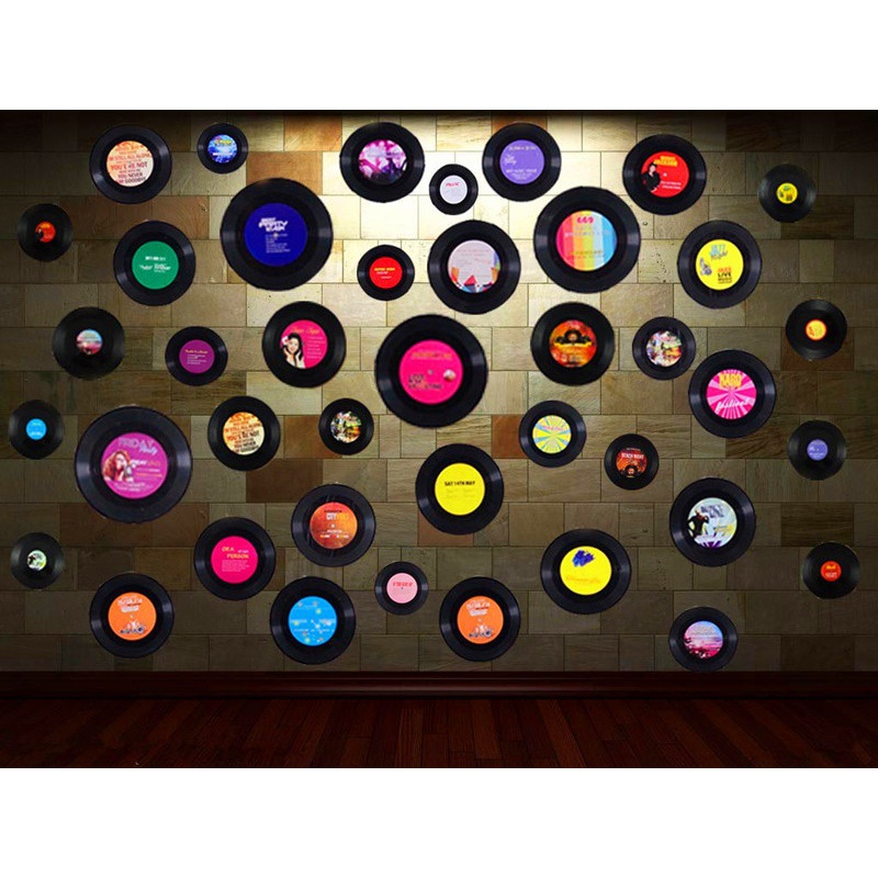 黑胶碟唱片墙装饰酒吧装饰咖啡个性挂饰室内装饰复古壁饰