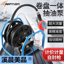 卡维特电动抽油泵柴油12v24v220v伏加油机车载小型加油带计量泵