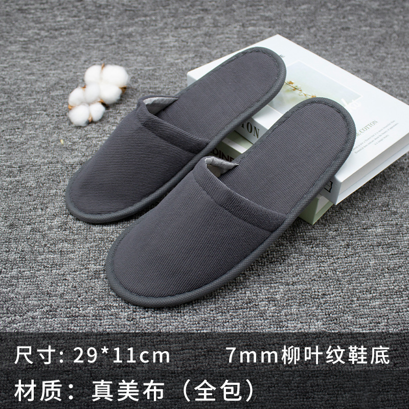 High-End Hotel Disposable Supplies Wholesale B & B Hotel Thickened Beauty Salon Soft Bottom Home Household Non-Slip Slippers