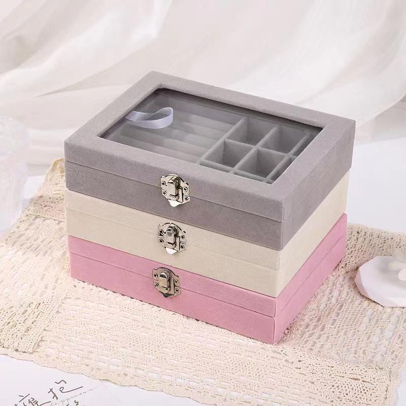 Flannel Jewelry Box Storage Box