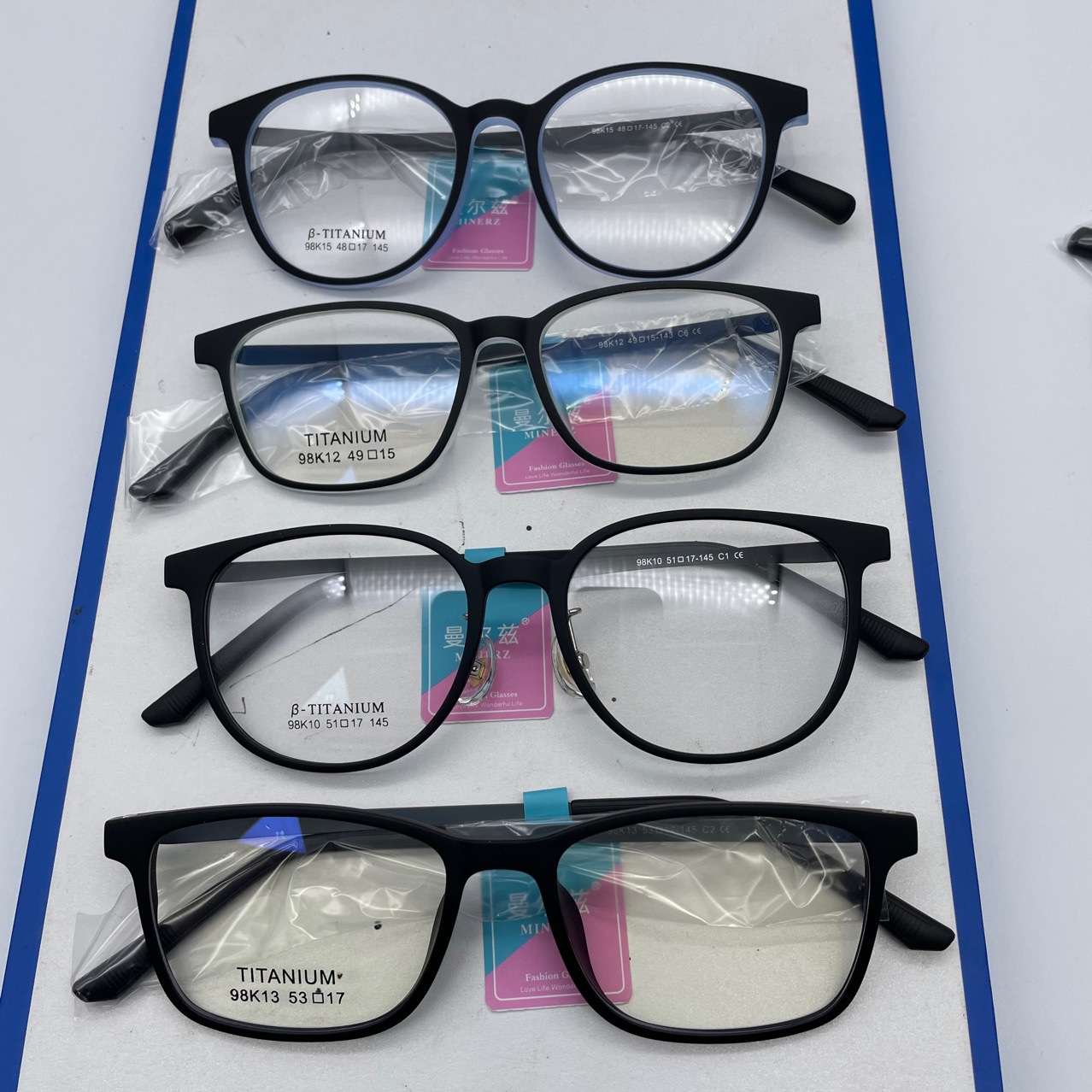 橡皮钛橡皮架莱肯小号橡皮钛木九十近视眼镜框眼镜架