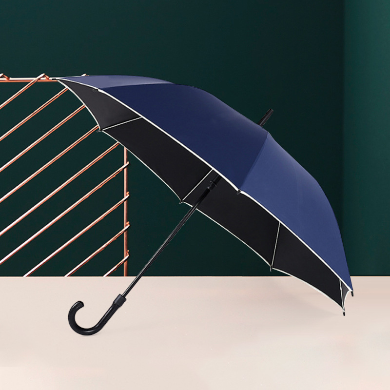 新款27寸直杆伞 黑胶纤维包边伞格子多色双人广告伞-阿里巴巴