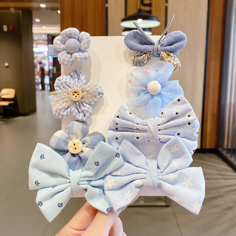 Bow Headdress Children Clip Hairware Baby Barrettes Female Cute Japanese Style Colorful Hairpin Flower Girl Clip