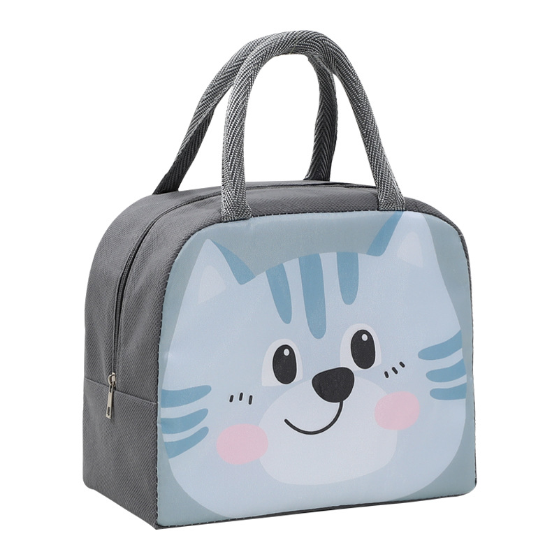 Cartoon Funny Children with Rice Lunch Bag Thick Aluminum Foil Long-Lasting Fresh Cute Lunch Bag Insulated Lunch Box Bag