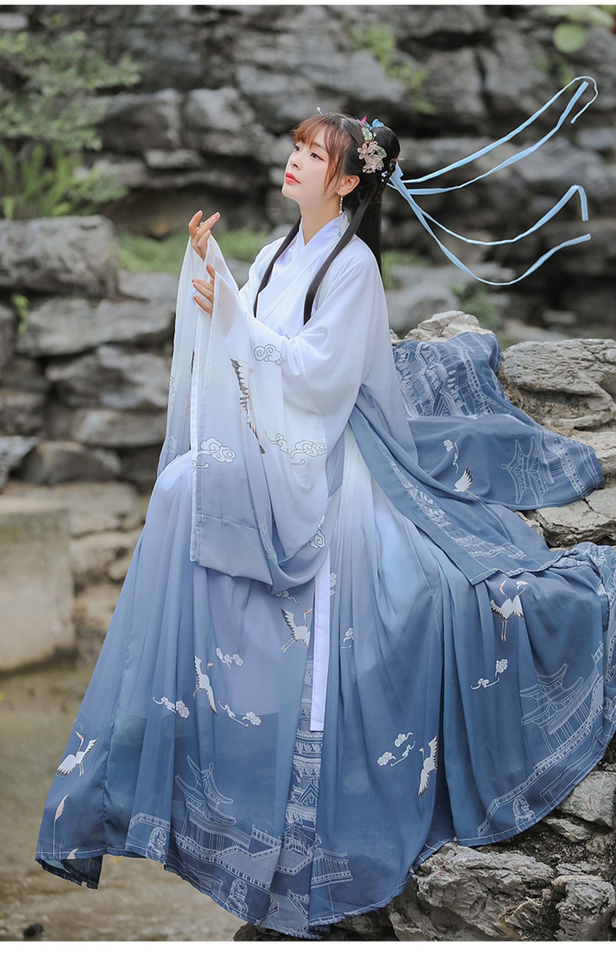 汉服女中国风晋制齐腰襦裙魏晋风古装男款春夏季日常薄款