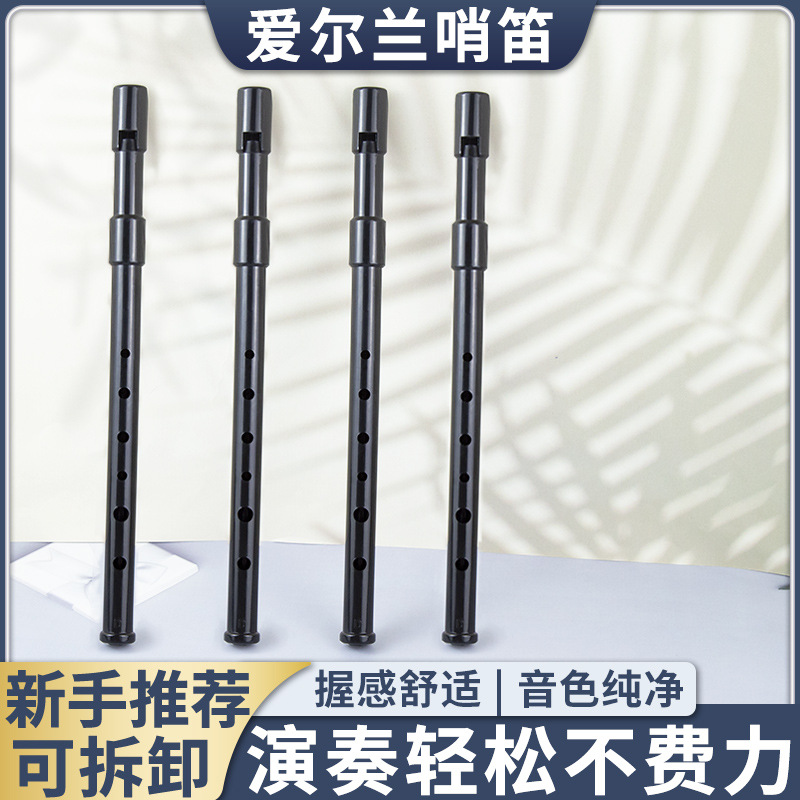bonmusica爱尔兰哨笛d调高音直笛树脂哨笛初学者入门款六孔竖笛
