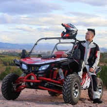 厂家直销四轮越野沙滩车全地形双人运动版卡丁车景区出租钢管utv