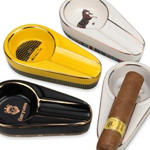 雪茄烟灰缸创意个性时尚陶瓷户外旅行便携式家用雪茄烟缸雪茄