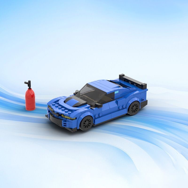 moc积木兼容乐高51413雪佛兰科迈罗zl1 智力拼装积木儿童赛车套装