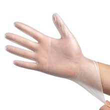 一次性加厚手套 检查卫生美容院美甲纹身纹绣透明PVC手套I374359A