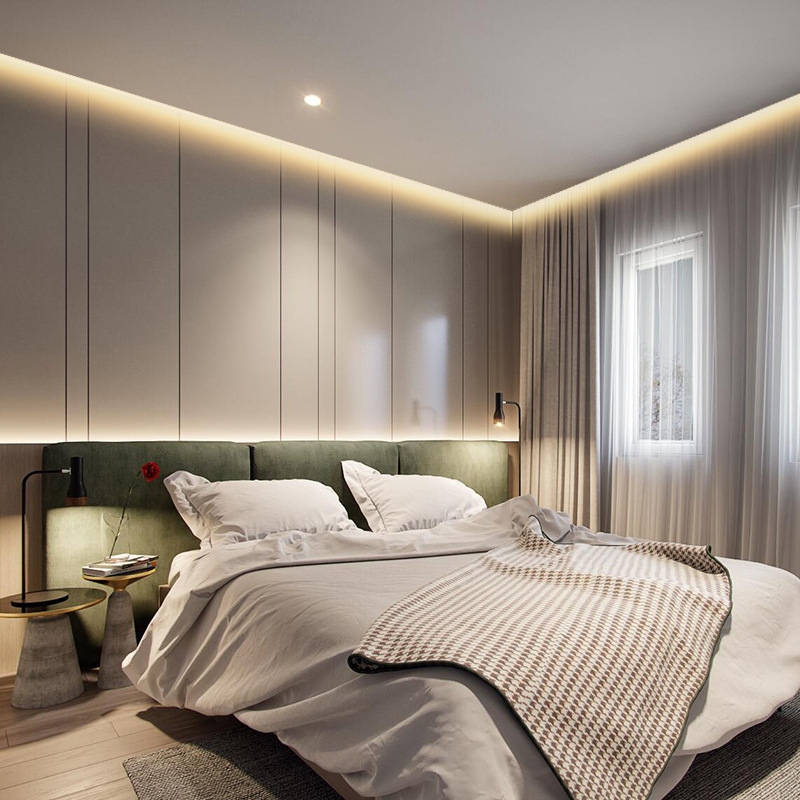 深藏防眩线性洗墙灯悬浮天花吊顶极窄天花洗墙灯槽铝合金套件外壳