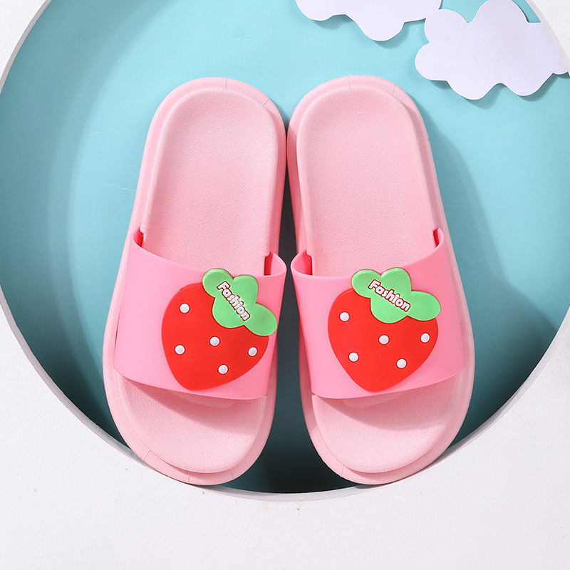 Children's Slippers Summer Girls' Cartoon Deer Cute Indoor Home Bathroom Children Toddler Baby Children's Sandals Men