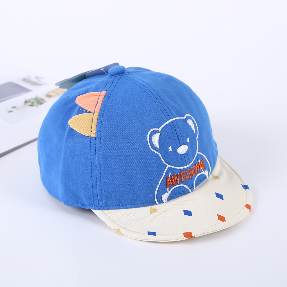 Children's Hat Peaked Cap Dudula Children's Sun Hat Colorful Diamond Bear with Tongue Hat