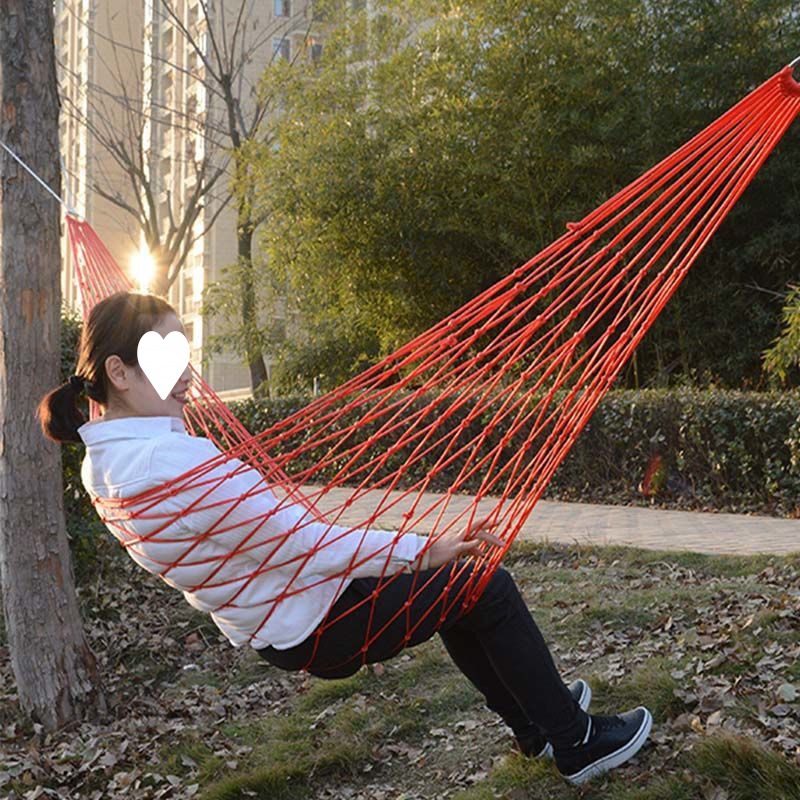 吊床户外睡觉 挂树带蚊帐 防暴雨秋千吊绳成人网红摇篮床悬空掉床