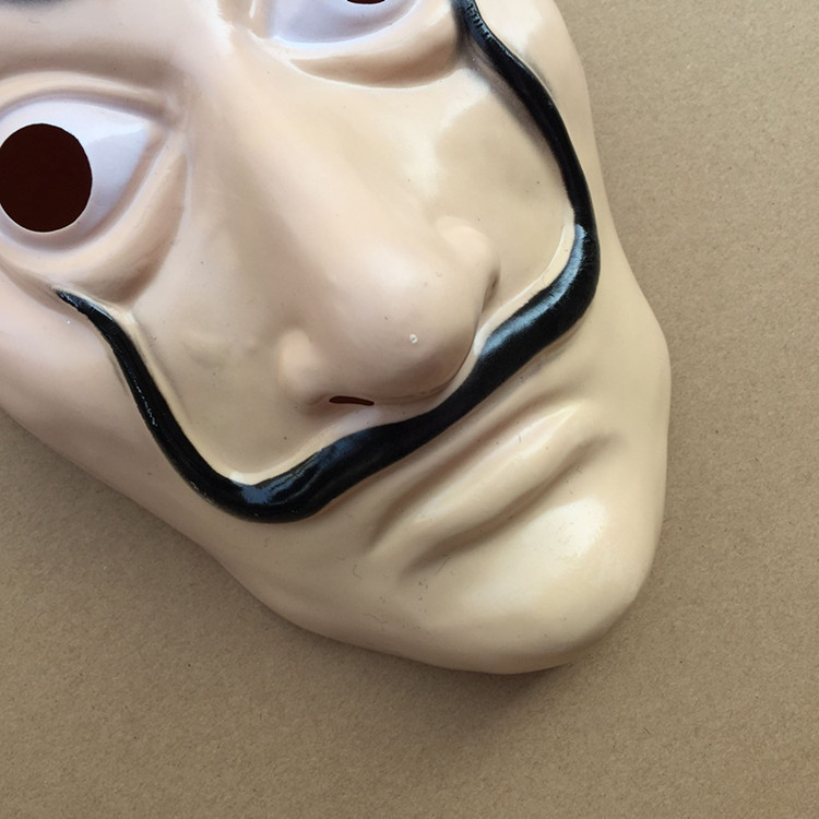 salvador da贝拉桥面具戏剧达利面具la casa de papel纸牌屋