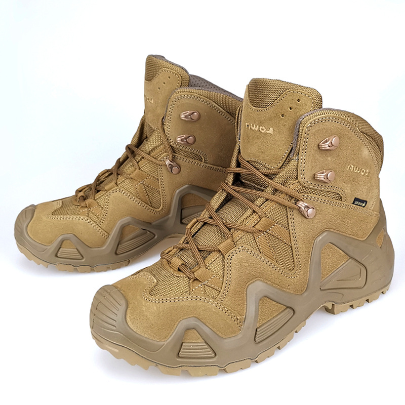 lowa鞋中邦战术靴俄罗斯战场橡胶底防滑耐磨pupr鞋底透气好登山鞋