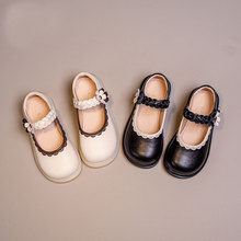 代发儿童小皮鞋2023秋季新款单鞋大童软底皮鞋学生鞋女中小童鞋子