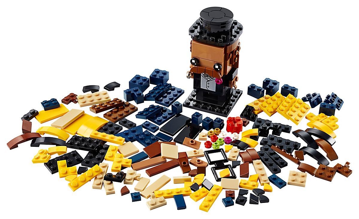 lego乐高40383婚礼女孩40384婚礼先生方头仔大头拼搭积木玩具