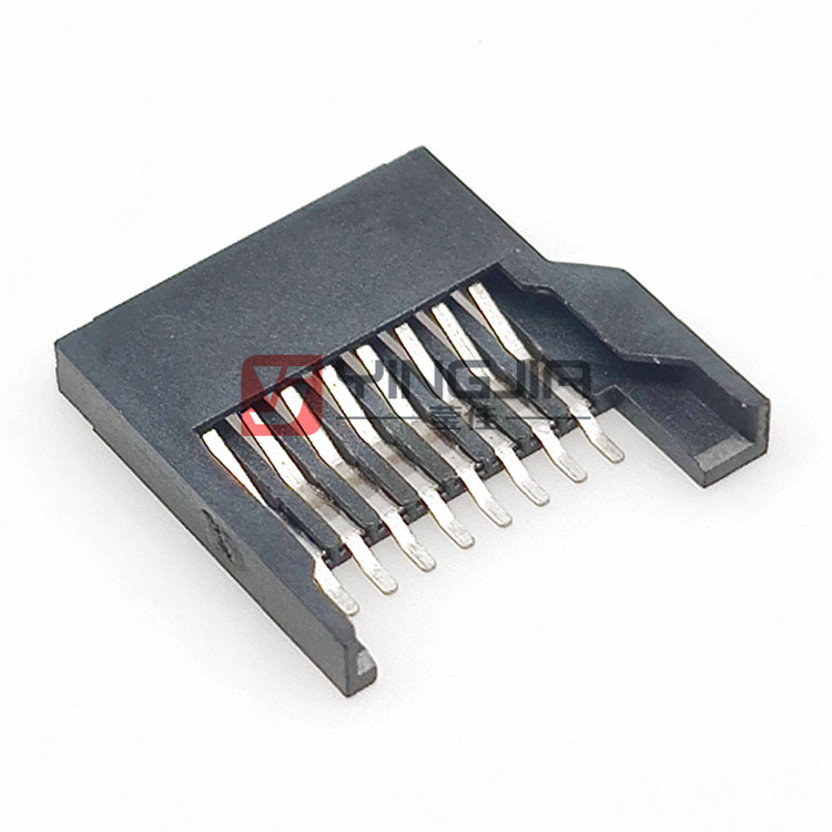 全塑卡座tf卡座简易8plcp耐高温193htfflash卡座microsd卡座