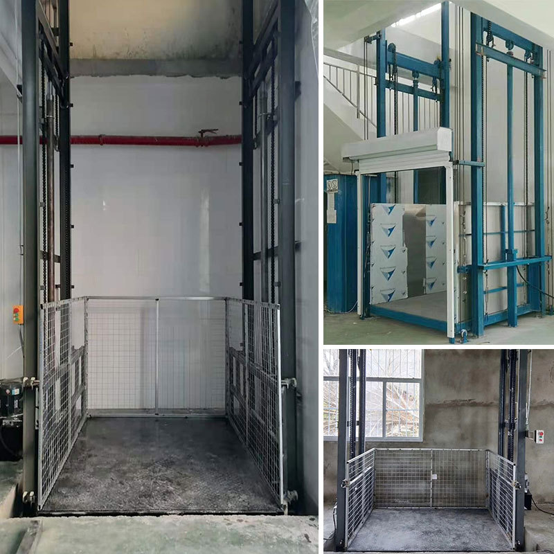 液压导轨式货梯简易升降平台仓库厂房小型家用电梯饭店传菜升降机