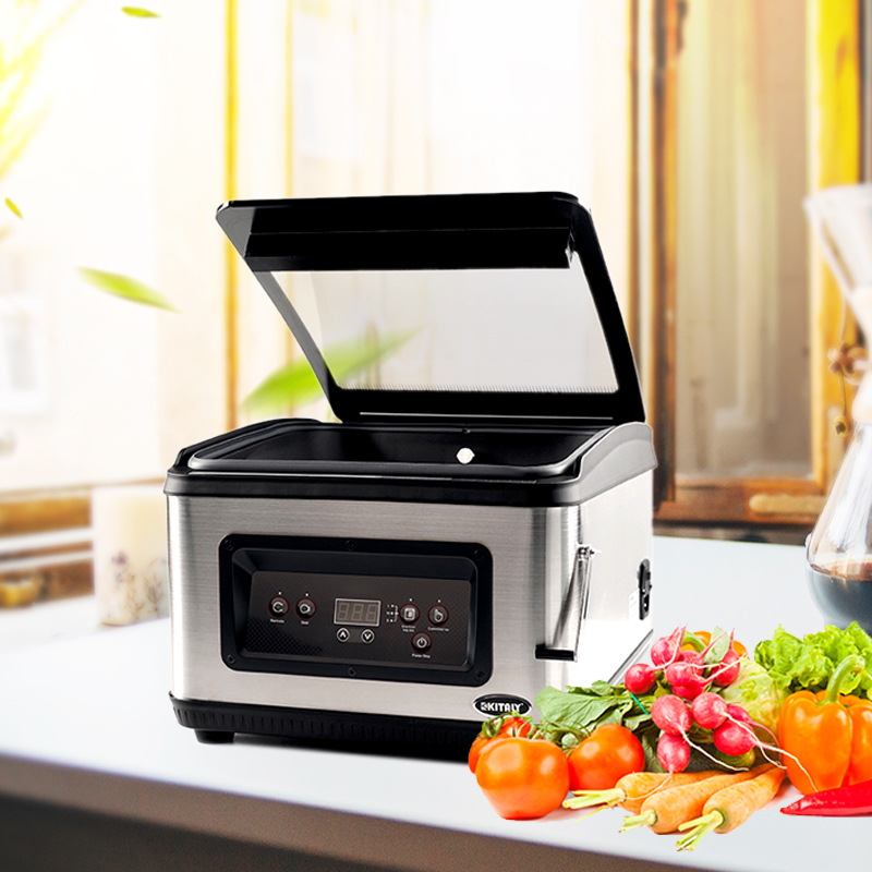kitaly食品封口机全自动干湿两用商用密封保鲜塑封机大型真空封口